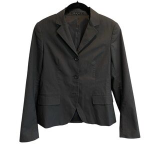 Theory Women's Charcoal Pinstripe Blazer women's size 4